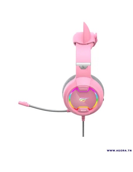 Casque Micro Gamer Havit HV-H2233D Rose Casque Micro Gamer Havit HV-H2233D Rose