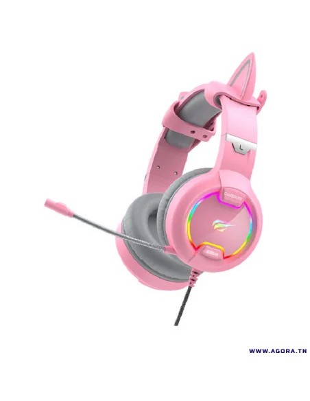 Casque Micro Gamer Havit HV-H2233D Rose Casque Micro Gamer Havit HV-H2233D Rose