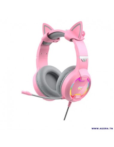 Casque Micro Gamer Havit HV-H2233D Rose Casque Micro Gamer Havit HV-H2233D Rose