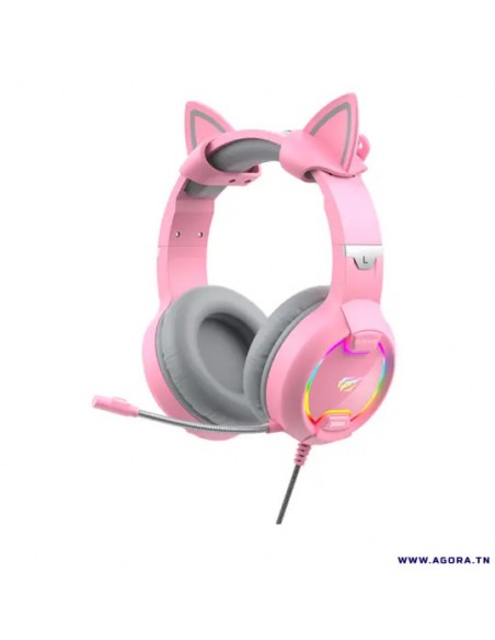 Casque Micro Gamer Havit HV-H2233D Rose Casque Micro Gamer Havit HV-H2233D Rose