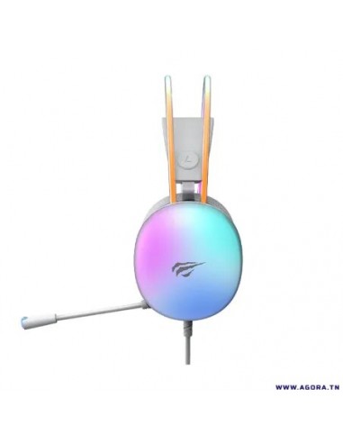 Casque Micro Gamer Havit H2037D - Blanc Casque Micro Gamer Havit H2037D - Blanc