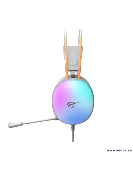 Casque Micro Gamer Havit H2037D - Blanc Casque Micro Gamer Havit H2037D - Blanc