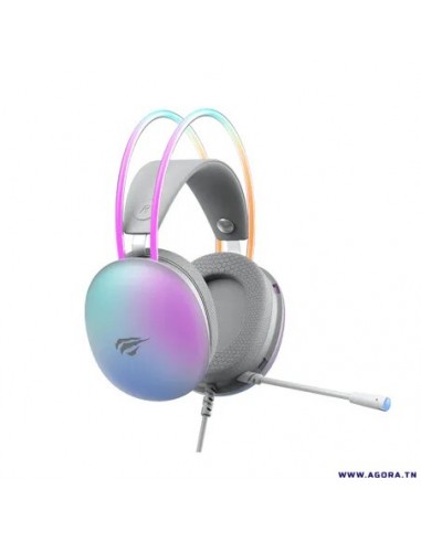Casque Micro Gamer Havit H2037D - Blanc Casque Micro Gamer Havit H2037D - Blanc