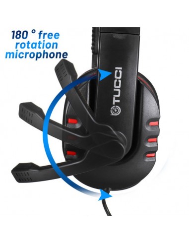 Micro Casque Gamer TUCCI Q3 USB - Noir Micro Casque Gamer TUCCI Q3 USB - Noir