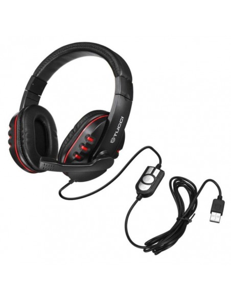 Micro Casque Gamer TUCCI Q3 USB - Noir Micro Casque Gamer TUCCI Q3 USB - Noir