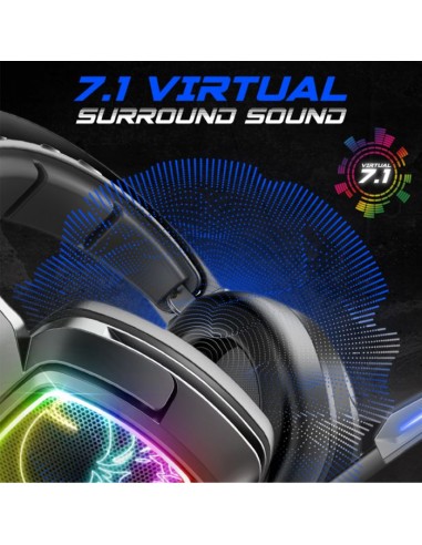 Micro Casque Sans Fil SPIRIT OF Gamer XPERT H1300 RGB - Noir Micro Casque Sans Fil SPIRIT OF Gamer XPERT H1300 RGB - Noir