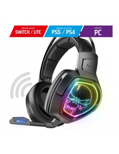 Micro Casque Sans Fil SPIRIT OF Gamer XPERT H1300 RGB - Noir Micro Casque Sans Fil SPIRIT OF Gamer XPERT H1300 RGB - Noir