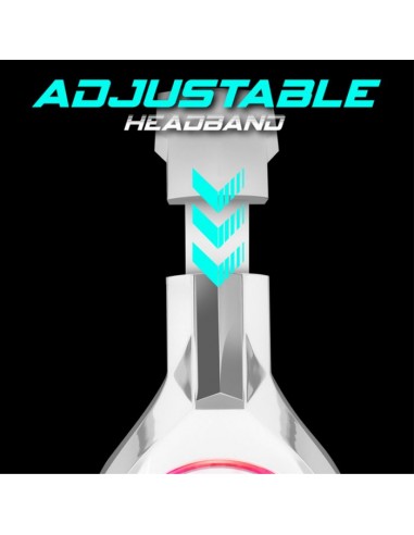 Micro Casque Gamer SPIRIT OF GAMER PRO H8 LED RGB - Blanc Micro Casque Gamer SPIRIT OF GAMER PRO H8 LED RGB - Blanc