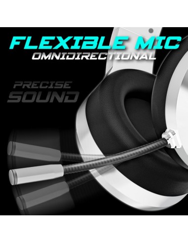 Micro Casque Gamer SPIRIT OF GAMER PRO H8 LED RGB - Blanc Micro Casque Gamer SPIRIT OF GAMER PRO H8 LED RGB - Blanc