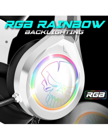 Micro Casque Gamer SPIRIT OF GAMER PRO H8 LED RGB - Blanc Micro Casque Gamer SPIRIT OF GAMER PRO H8 LED RGB - Blanc