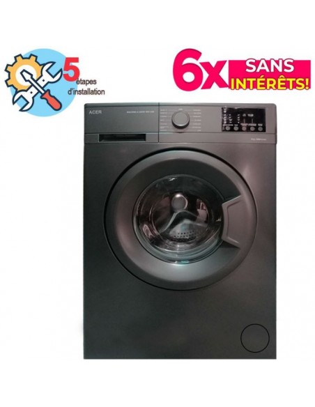 Lave Linge Frontal ACER 1051DSE 8 KG - Noir