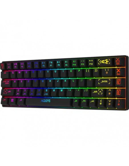 Clavier Gamer Mécanique AQIRYS MIRA 100% Anti-Ghosting RGB - Noir Clavier Gamer Mécanique AQIRYS MIRA 100% Anti-Ghosting RGB - Noir