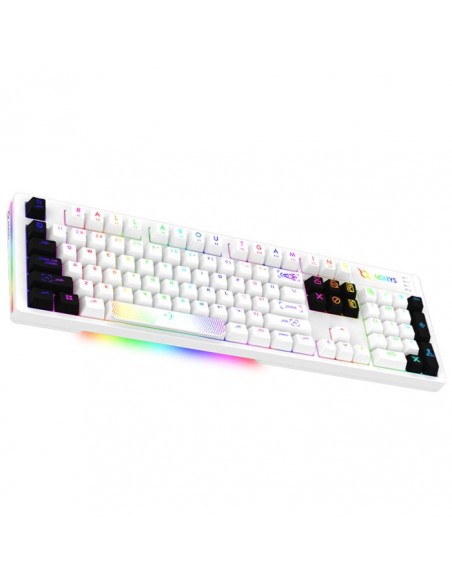 Clavier Gamer Filaire AQIRYS ALUDRA RGB - Blanc Clavier Gamer Filaire AQIRYS ALUDRA RGB - Blanc