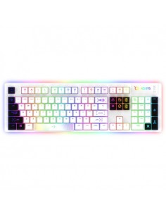 Clavier Gamer Filaire AQIRYS ALUDRA RGB - Blanc 2