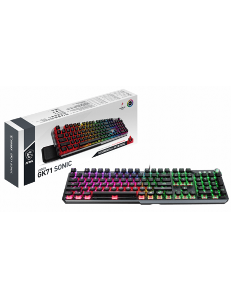 Clavier Gaming Mécanique MSI Vigor GK71 Sonic / Red Switches Clavier Gaming Mécanique MSI Vigor GK71 Sonic / Red Switches