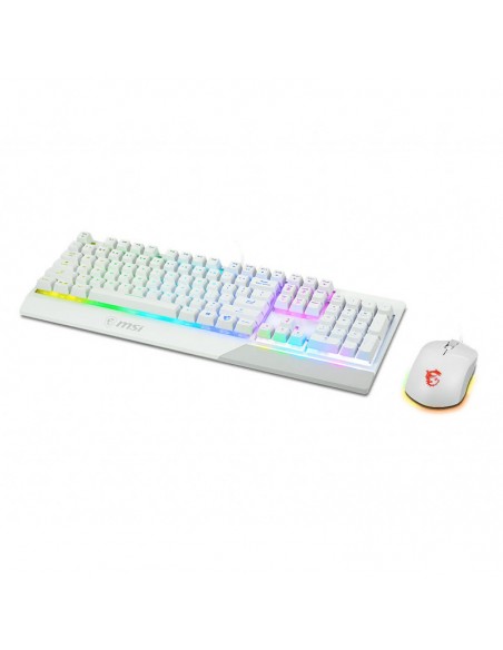 Ensemble Clavier Souris Gamer MSI VIGOR GK30 + CLUTCH GM11 / Blanc Ensemble Clavier Souris Gamer MSI VIGOR GK30 + CLUTCH GM11 / Blanc