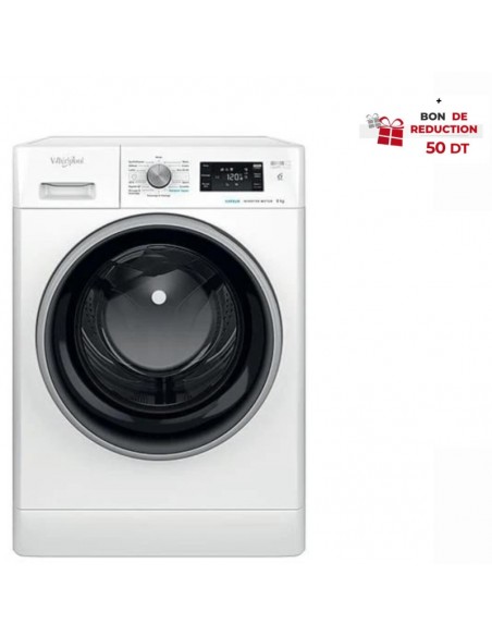 Machine À Laver Hublot Posable WHIRLPOOL FFWS 7235 WB NA / 7 KG / Blanc