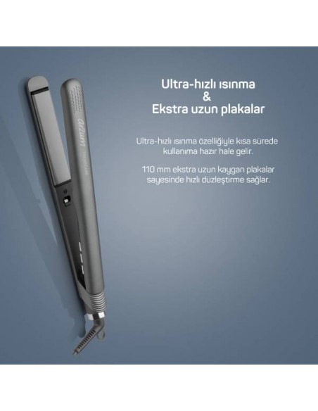 Lisseur cheveux fins AR5077 Trendcare - Anthracite