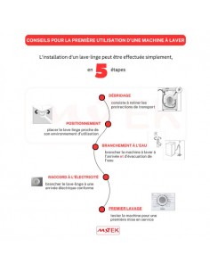 Lave Linge Frontale Newstar MFA710F2W 7KG - Blanc 2