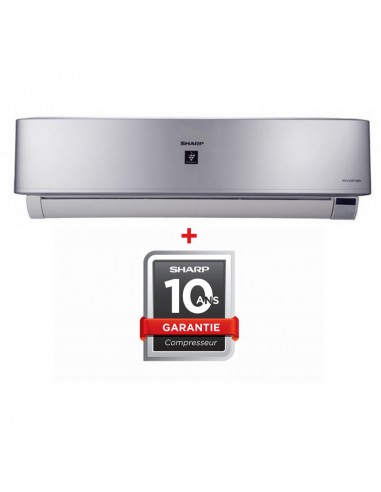 Climatiseur Sharp Split Inverter Tropicalisé 12000 BTU Chaud & Froid / Silver Climatiseur Sharp Split Inverter Tropicalisé 12000 BTU Chaud & Froid / Silver