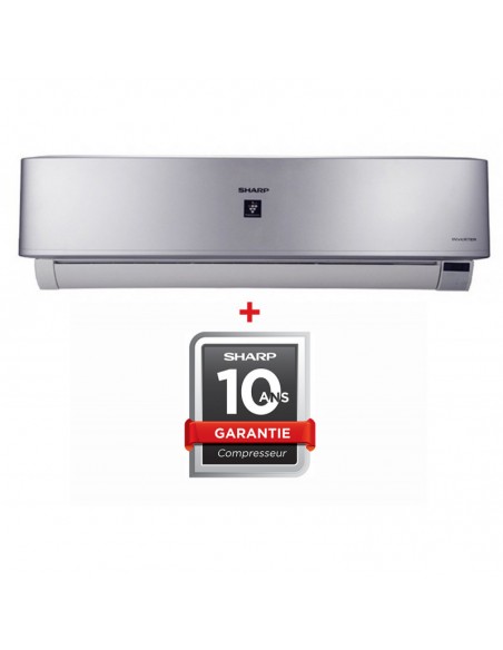 Climatiseur Sharp Split Inverter Tropicalisé 12000 BTU Chaud & Froid / Silver Climatiseur Sharp Split Inverter Tropicalisé 12000 BTU Chaud & Froid / Silver