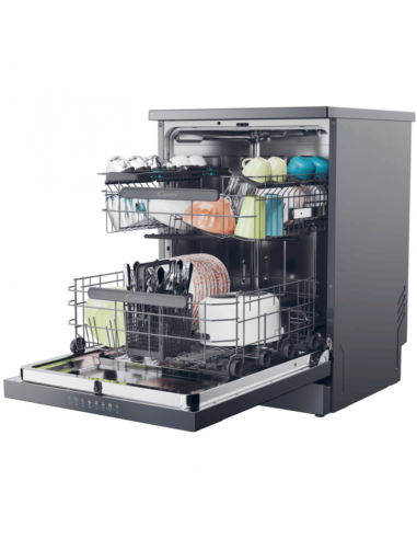Lave-vaisselle CANDY CF6D4F0A / 60 cm / 16 Couverts / Gris Charbon Lave-vaisselle CANDY CF6D4F0A / 60 cm / 16 Couverts / Gris Charbon