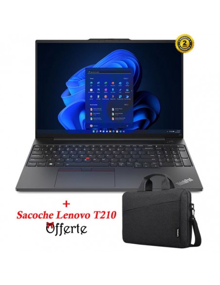 PC Portable LENOVO ThinkPad E16 Gen 1 i7 13ème Gén 24Go 512Go SSD - Noir PC Portable LENOVO ThinkPad E16 Gen 1 i7 13ème Gén 24Go 512Go SSD - Noir
