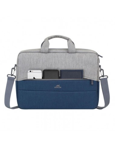 Sacoche RIVACASE Pour PC Portable 15.6'' - Gris & Bleu (7532)