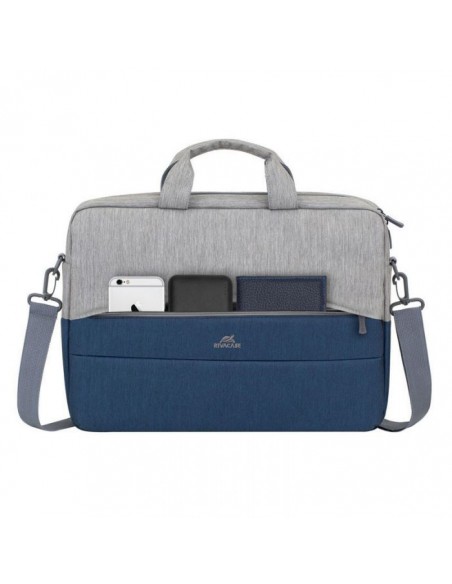 Sacoche RIVACASE Pour PC Portable 15.6'' - Gris & Bleu (7532)
