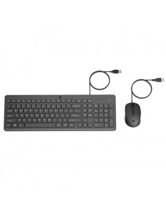 Ensemble Clavier + Souris Filaire HP 150 AZERTY Arabisé - Noir