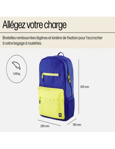 Sac à dos HP Campus Pour Ordinateur Portable 15.6'' - Bleu&Jaune Sac à dos HP Campus Pour Ordinateur Portable 15.6'' - Bleu&Jaune