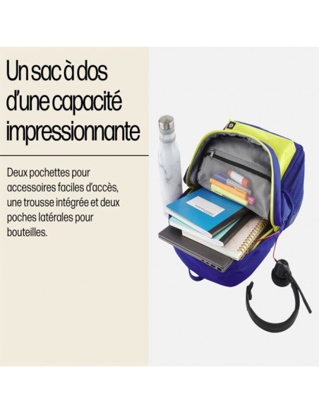 Sac à dos HP Campus Pour Ordinateur Portable 15.6'' - Bleu&Jaune Sac à dos HP Campus Pour Ordinateur Portable 15.6'' - Bleu&Jaune