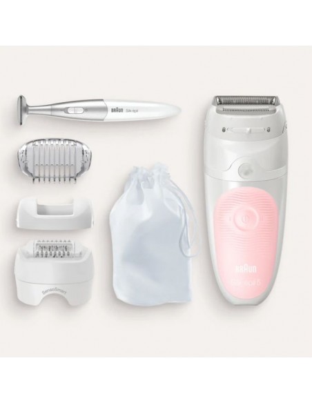 Épilateur Rechargeable BRAUN Série5 wet&dry - Rose Épilateur Rechargeable BRAUN Série5 wet&dry - Rose