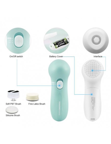 Brosse De Nettoyage Visage Electrique TOUCHBEAUTY TB-0525A - Blanc