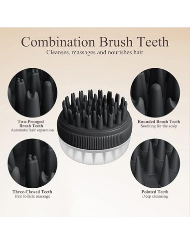 Brosse à shampoing pour cheveux TOUCHBeauty PL-2251B (noir)