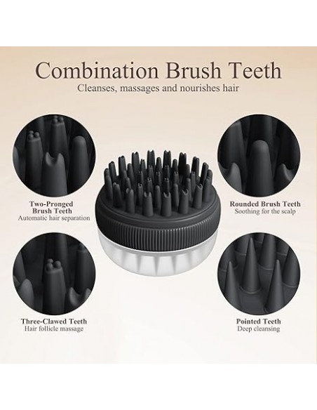 Brosse à shampoing pour cheveux TOUCHBeauty PL-2251B (noir)