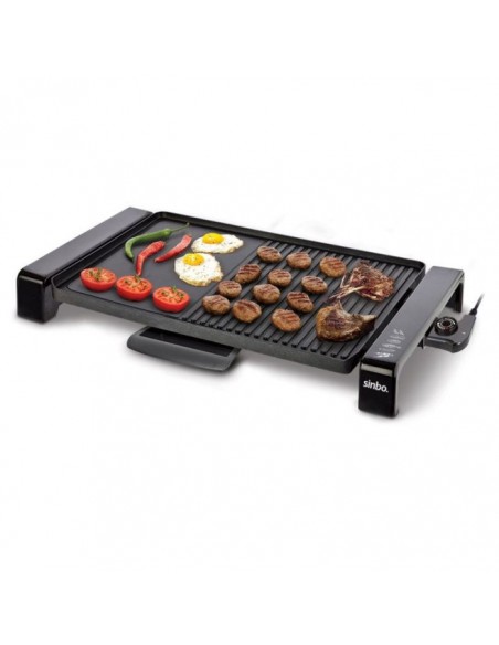 Plancha Grill Électrique SINBO 2000W - Noir Plancha Grill Électrique SINBO 2000W - Noir