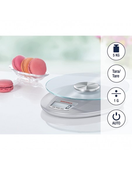 Balance de cuisine électronique Soehnle Roma 65856 / Gris Balance de cuisine électronique Soehnle Roma 65856 / Gris