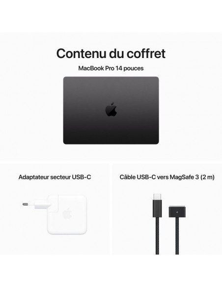 Apple MacBook Pro M3 Pro 14" / 18 Go / 1 To / Noir sidéral