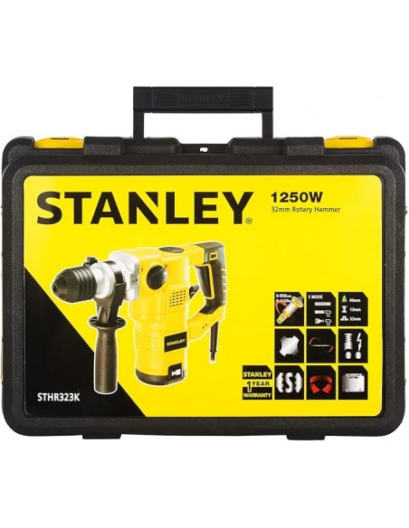 Perceuse à percussion / SDS en L Stanley 32 mm 1 250 W Sthr323K-B5