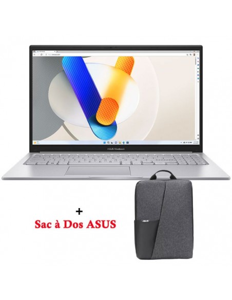 PC Portable ASUS Vivobook 15 X1504VA i3 13è Gén 16Go 512Go SSD - Silver PC Portable ASUS Vivobook 15 X1504VA i3 13è Gén 16Go 512Go SSD - Silver
