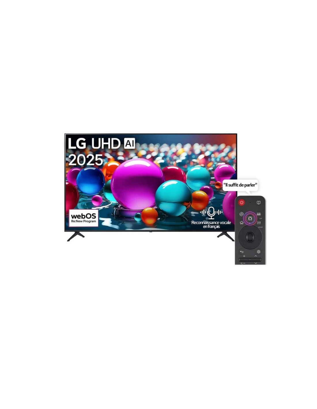 TV LG 50 Pouces AI UA85 Prix Tunisie - 4K Smart TV - 50UA85006LA