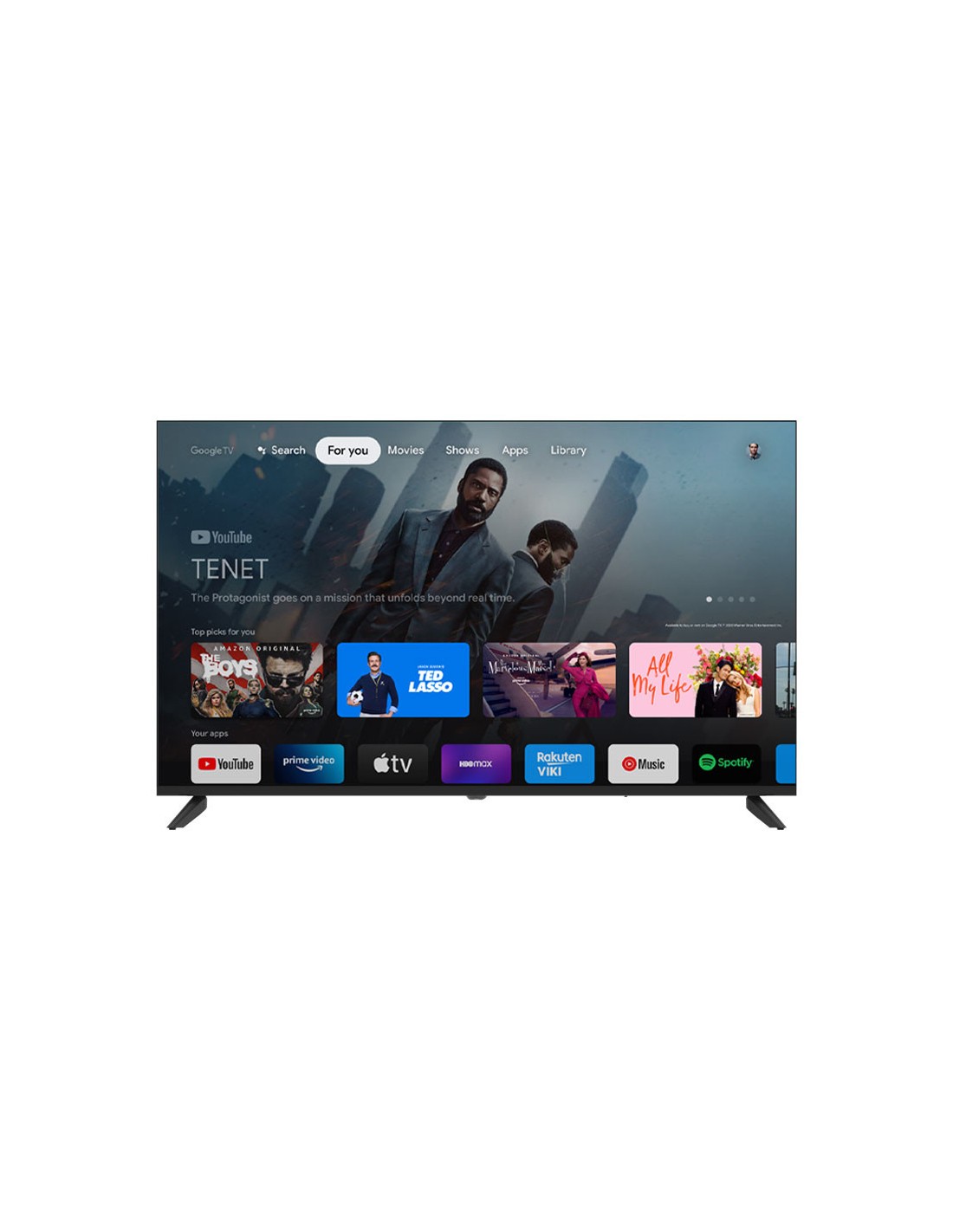 TV TELEFUNKEN 50 W3HQ QLED Smart Google TV Full HD écran moderne