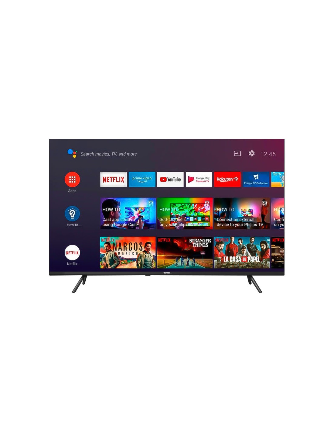 TV TELEFUNKEN 55” G3FN Smart TV design frontal Full HD