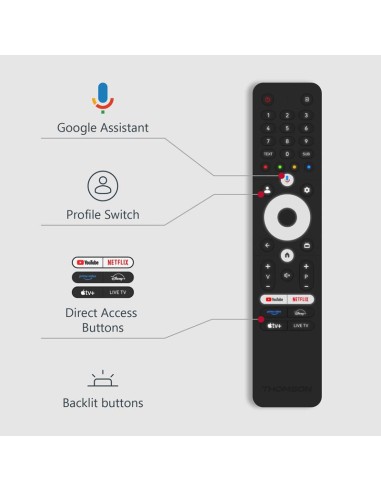 TV Thomson 43" 43UG4S14 avec Dolby Audio et Google Assistant TV Thomson 43" 43UG4S14 avec Dolby Audio et Google Assistant