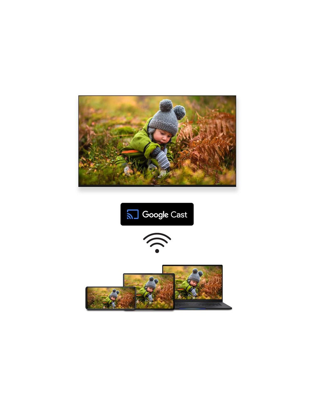 Thomson Smart TV 43 pouces noir idéale pour films et gaming
