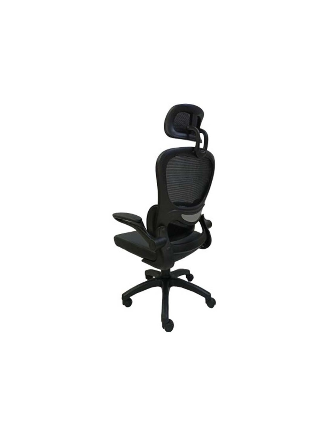 Fauteuil bureau exécutif noir avec assise basculante ergonomique