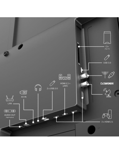 TV Thomson 50QG6C14 connectée WiFi Bluetooth 5.0