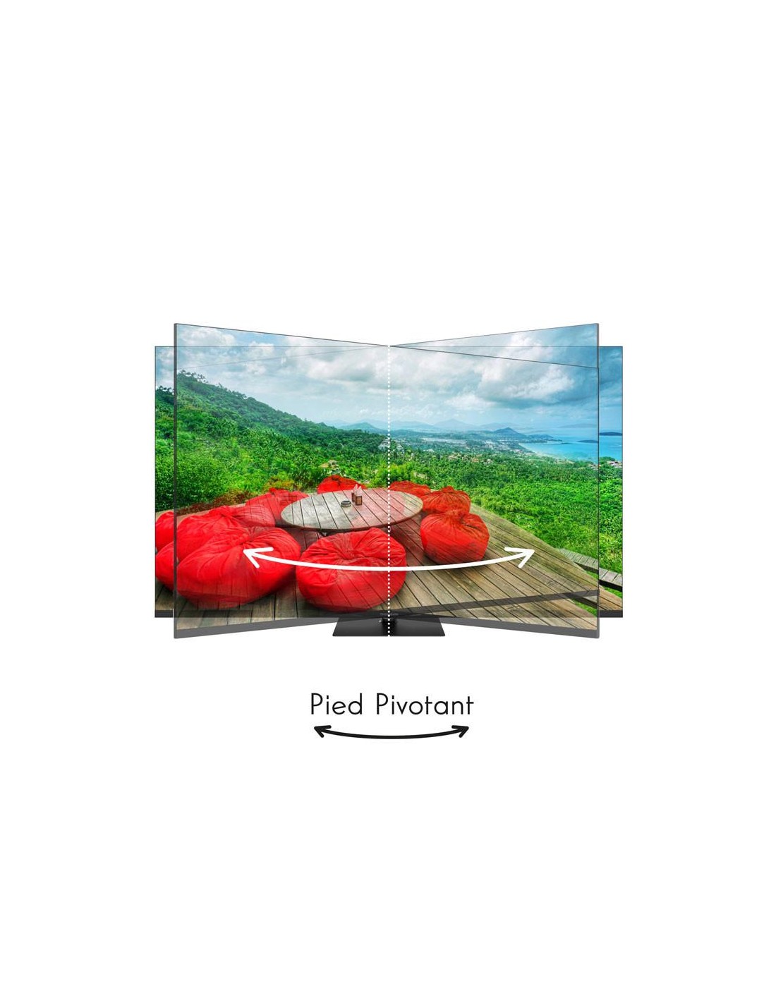 TV QLED Thomson 55 pouces 4K HDR salon moderne