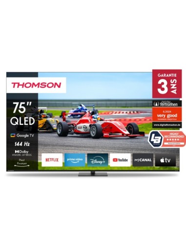 TV Thomson 75QG7C14 noir avec technologie Dolby Vision HDR10 TV Thomson 75QG7C14 noir avec technologie Dolby Vision HDR10